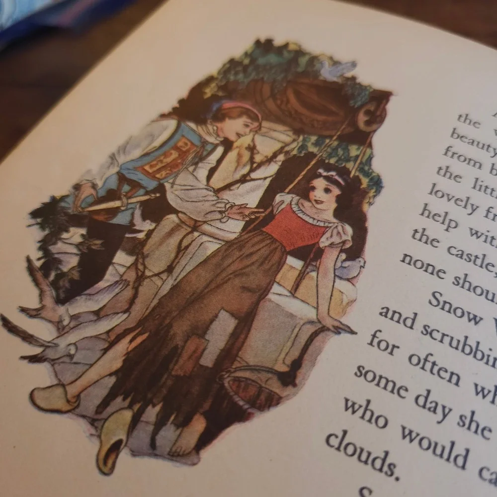 Vintage 1938 Walt Disney Snow White and the Seven Dwarfs Hardcover Book Rare